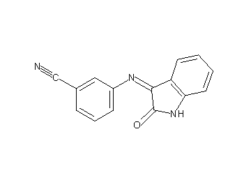 3-[(2-oxo-1,2-dihydro-3H-indol-3-ylidene)amino]benzonitrile