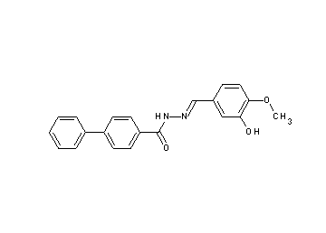N'-(3-hydroxy-4-methoxybenzylidene)-4-biphenylcarbohydrazide