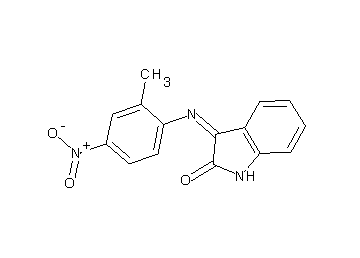 3-[(2-methyl-4-nitrophenyl)imino]-1,3-dihydro-2H-indol-2-one