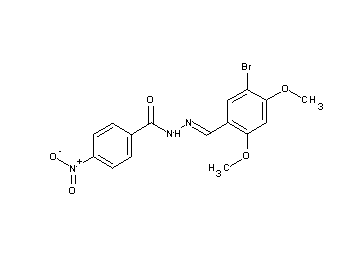 N'-(5-bromo-2,4-dimethoxybenzylidene)-4-nitrobenzohydrazide