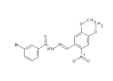 3-bromo-N'-(4,5-dimethoxy-2-nitrobenzylidene)benzohydrazide