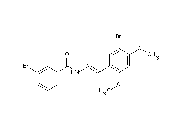 3-bromo-N'-(5-bromo-2,4-dimethoxybenzylidene)benzohydrazide