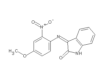 3-[(4-methoxy-2-nitrophenyl)imino]-1,3-dihydro-2H-indol-2-one