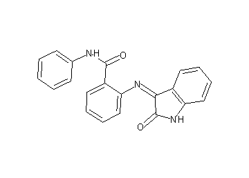 2-[(2-oxo-1,2-dihydro-3H-indol-3-ylidene)amino]-N-phenylbenzamide