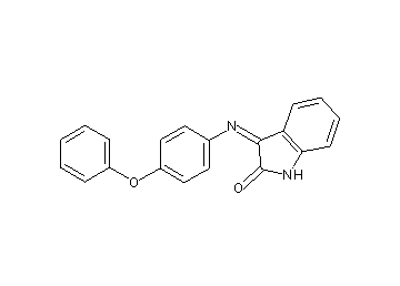 3-[(4-phenoxyphenyl)imino]-1,3-dihydro-2H-indol-2-one
