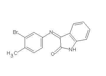 3-[(3-bromo-4-methylphenyl)imino]-1,3-dihydro-2H-indol-2-one
