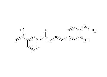 N'-(3-hydroxy-4-methoxybenzylidene)-3-nitrobenzohydrazide