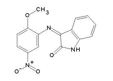 3-[(2-methoxy-5-nitrophenyl)imino]-1,3-dihydro-2H-indol-2-one