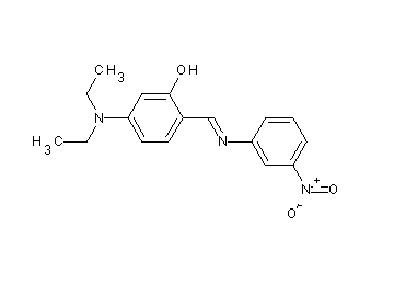 5-(diethylamino)-2-{[(3-nitrophenyl)imino]methyl}phenol
