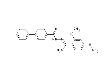 N'-[1-(2,4-dimethoxyphenyl)ethylidene]-4-biphenylcarbohydrazide