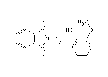2-[(2-hydroxy-3-methoxybenzylidene)amino]-1H-isoindole-1,3(2H)-dione