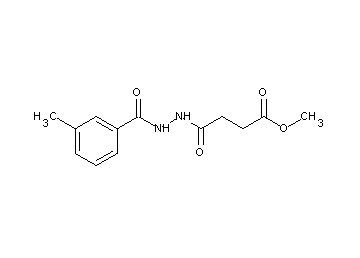 methyl 4-[2-(3-methylbenzoyl)hydrazino]-4-oxobutanoate