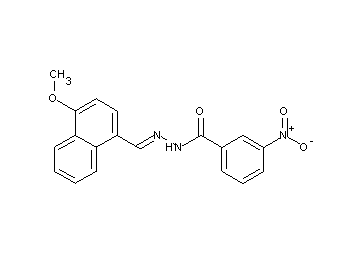 N'-[(4-methoxy-1-naphthyl)methylene]-3-nitrobenzohydrazide
