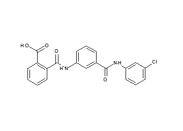 2-{[(3-{[(3-chlorophenyl)amino]carbonyl}phenyl)amino]carbonyl}benzoic acid