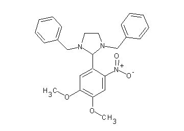 1,3-dibenzyl-2-(4,5-dimethoxy-2-nitrophenyl)imidazolidine