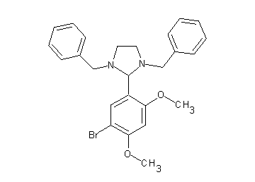 1,3-dibenzyl-2-(5-bromo-2,4-dimethoxyphenyl)imidazolidine