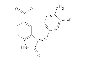 3-[(3-bromo-4-methylphenyl)imino]-5-nitro-1,3-dihydro-2H-indol-2-one