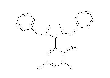 2,4-dichloro-6-(1,3-dibenzyl-2-imidazolidinyl)phenol 2,4-dichloro-6-(1,3-dibenzyl-2-imidazolidinyl)phenol