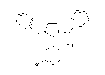 4-bromo-2-(1,3-dibenzyl-2-imidazolidinyl)phenol
