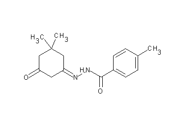 N'-(3,3-dimethyl-5-oxocyclohexylidene)-4-methylbenzohydrazide