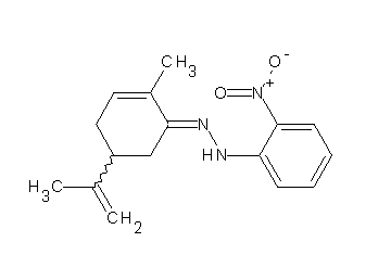 1-(5-isopropenyl-2-methyl-2-cyclohexen-1-ylidene)-2-(2-nitrophenyl)hydrazine