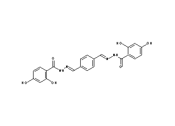 N',N''-[1,4-phenylenedi(methylylidene)]bis(2,4-dihydroxybenzohydrazide)