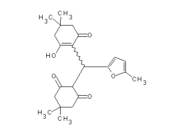 2-[(2-hydroxy-4,4-dimethyl-6-oxo-1-cyclohexen-1-yl)(5-methyl-2-furyl)methyl]-5,5-dimethyl-1,3-cyclohexanedione