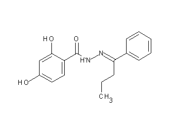 2,4-dihydroxy-N'-(1-phenylbutylidene)benzohydrazide