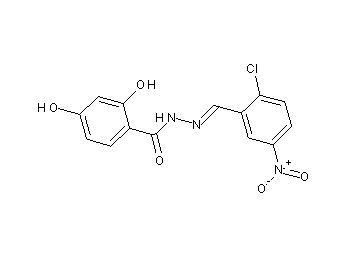 N'-(2-chloro-5-nitrobenzylidene)-2,4-dihydroxybenzohydrazide