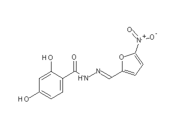 2,4-dihydroxy-N'-[(5-nitro-2-furyl)methylene]benzohydrazide