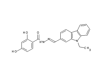N'-[(9-ethyl-9H-carbazol-2-yl)methylene]-2,4-dihydroxybenzohydrazide