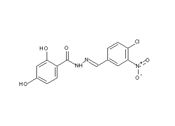 N'-(4-chloro-3-nitrobenzylidene)-2,4-dihydroxybenzohydrazide