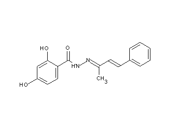 2,4-dihydroxy-N'-(1-methyl-3-phenyl-2-propen-1-ylidene)benzohydrazide