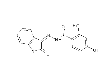 2,4-dihydroxy-N'-(2-oxo-1,2-dihydro-3H-indol-3-ylidene)benzohydrazide
