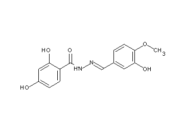 2,4-dihydroxy-N'-(3-hydroxy-4-methoxybenzylidene)benzohydrazide