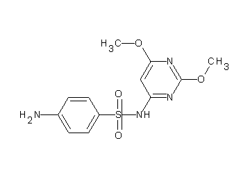 4-amino-N-(2,6-dimethoxy-4-pyrimidinyl)benzenesulfonamide