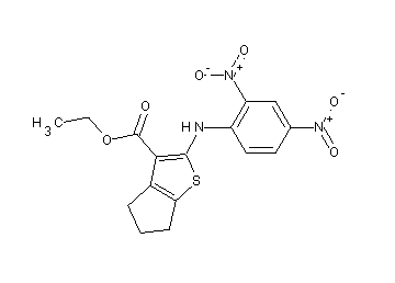 ethyl 2-[(2,4-dinitrophenyl)amino]-5,6-dihydro-4H-cyclopenta[b]thiophene-3-carboxylate