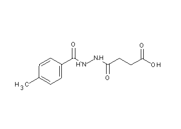 4-[2-(4-methylbenzoyl)hydrazino]-4-oxobutanoic acid