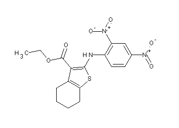 ethyl 2-[(2,4-dinitrophenyl)amino]-4,5,6,7-tetrahydro-1-benzothiophene-3-carboxylate