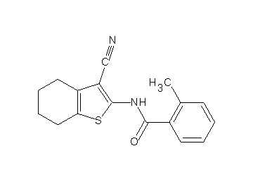 N-(3-cyano-4,5,6,7-tetrahydro-1-benzothien-2-yl)-2-methylbenzamide