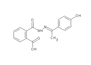 2-({2-[1-(4-hydroxyphenyl)ethylidene]hydrazino}carbonyl)benzoic acid