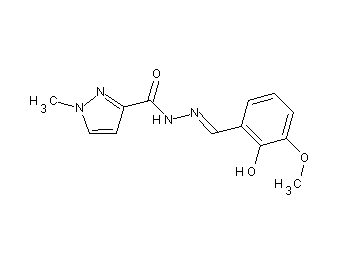 N'-(2-hydroxy-3-methoxybenzylidene)-1-methyl-1H-pyrazole-3-carbohydrazide