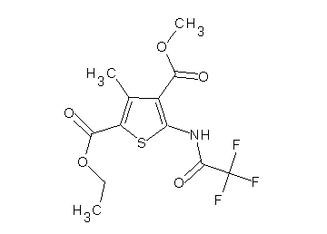 2-ethyl 4-methyl 3-methyl-5-[(trifluoroacetyl)amino]-2,4-thiophenedicarboxylate