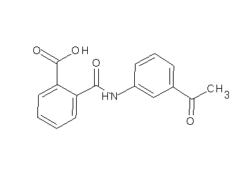 2-{[(3-acetylphenyl)amino]carbonyl}benzoic acid