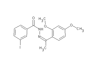 N'-[1-(2,4-dimethoxyphenyl)ethylidene]-3-iodobenzohydrazide