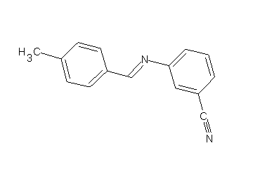 3-[(4-methylbenzylidene)amino]benzonitrile