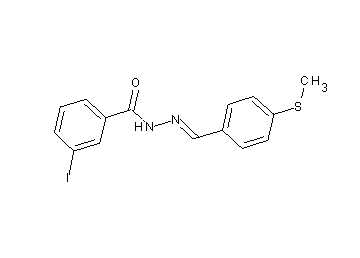 3-iodo-N'-[4-(methylsulfanyl)benzylidene]benzohydrazide