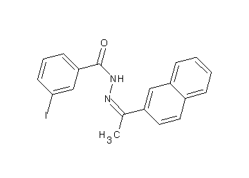 3-iodo-N'-[1-(2-naphthyl)ethylidene]benzohydrazide