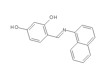 4-[(1-naphthylimino)methyl]-1,3-benzenediol