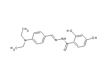N'-[4-(diethylamino)benzylidene]-2,4-dihydroxybenzohydrazide